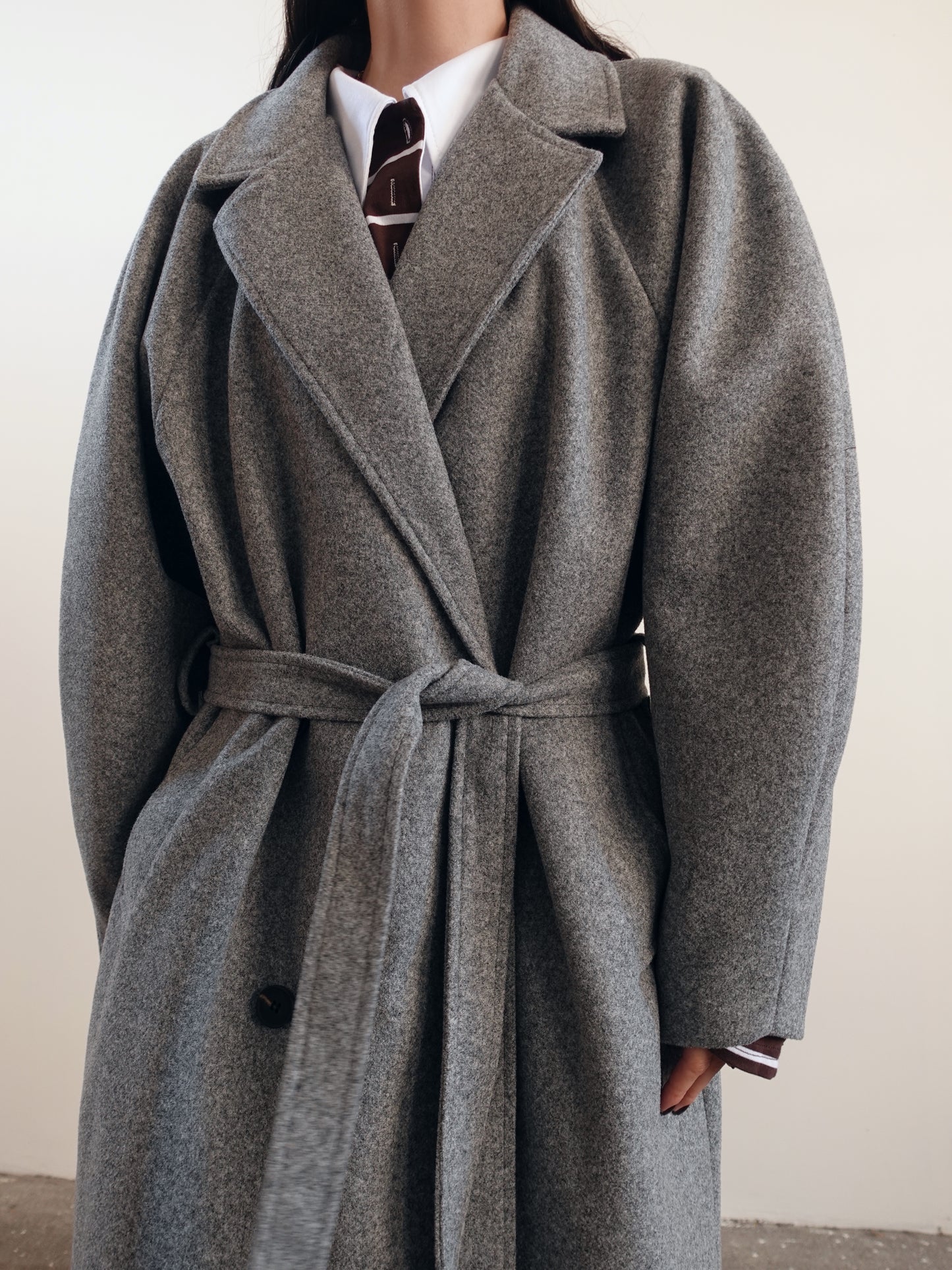 CAPPOTTO LUNGO OVERSIZE BALLOON FIT - GRIGIO CAP2