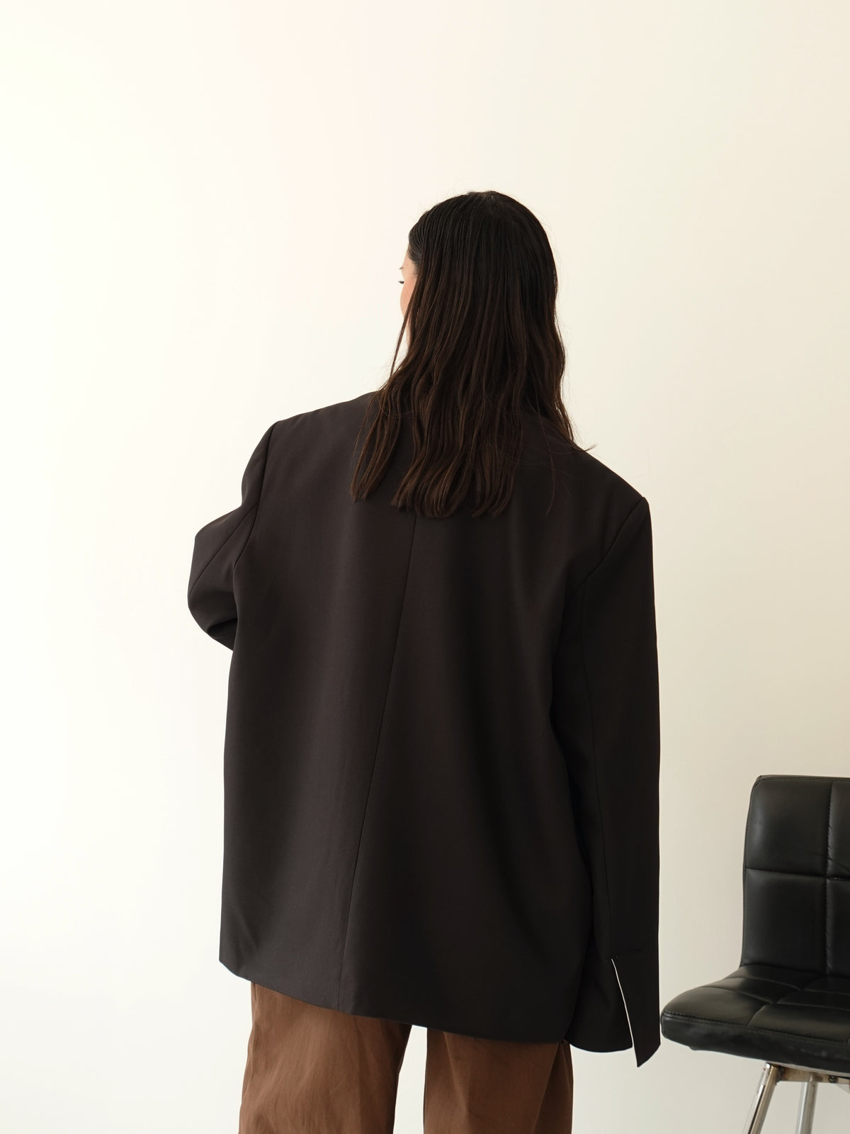 BLAZER OVERSIZE TIMES SQUARE - NERO 3151