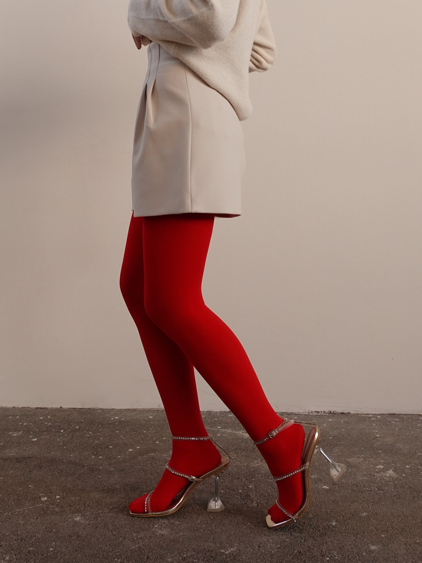 COLLANT CHRISTMAS 280 DEN - ROSSO 8577