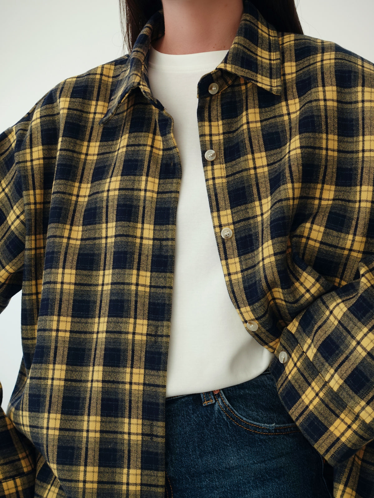CAMICIA A QUADRI BERLINO - BLU/GIALLO 25726