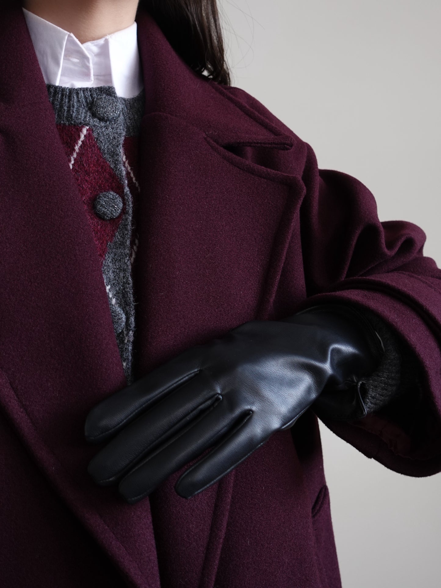 GUANTI IN ECOPELLE WINTER - NERO ST422