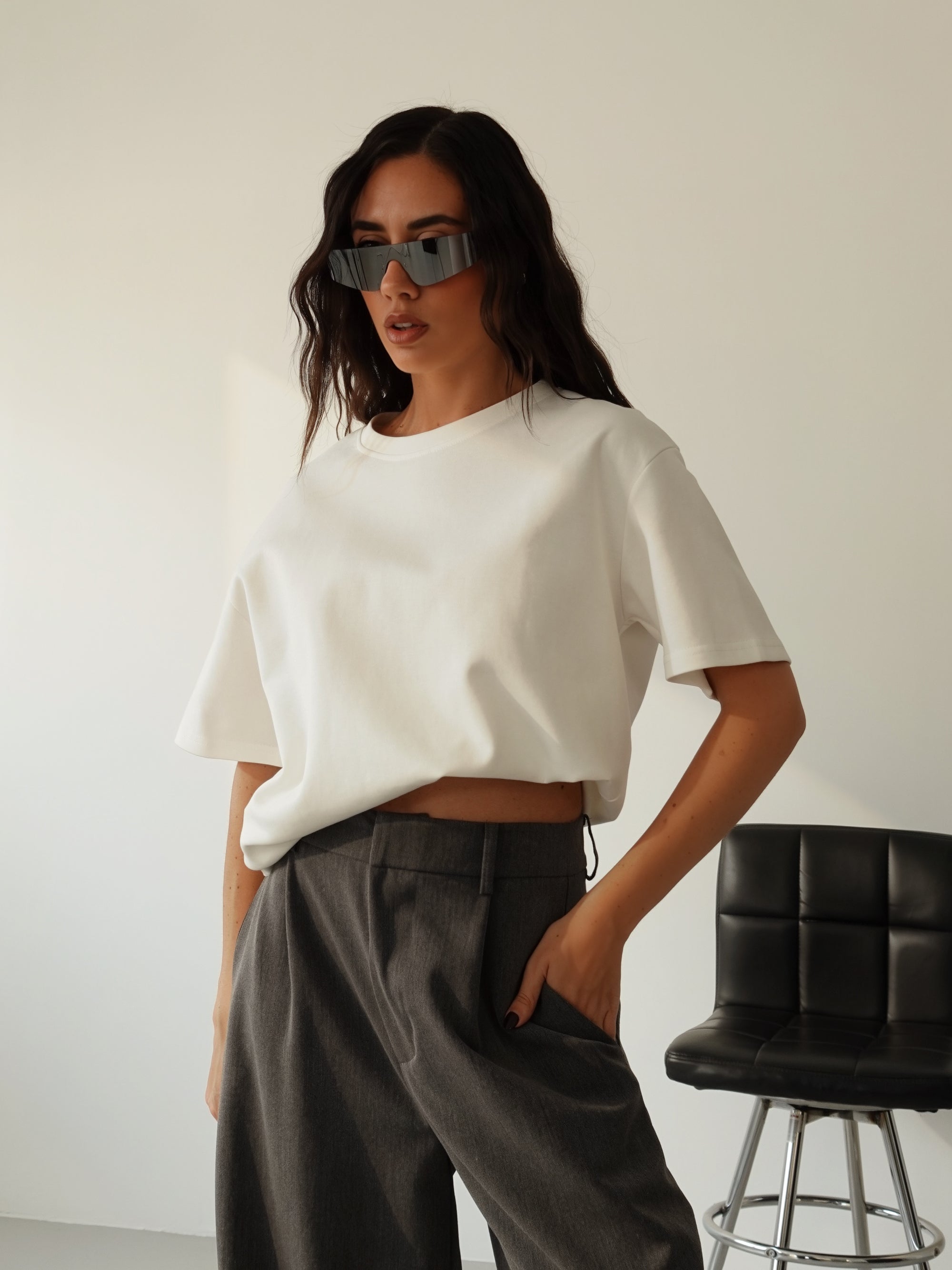 T-SHIRT BASIC TOP QUALITY - BIANCO 14859