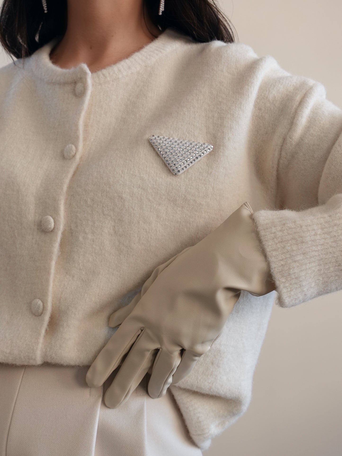 GUANTI IN ECOPELLE WINTER - PANNA ST422