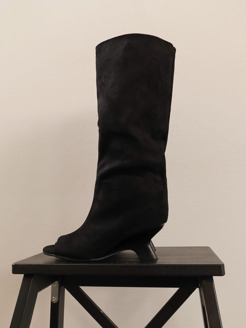 STIVALE SCAMOSCIATO SPACE - NERO LA058
