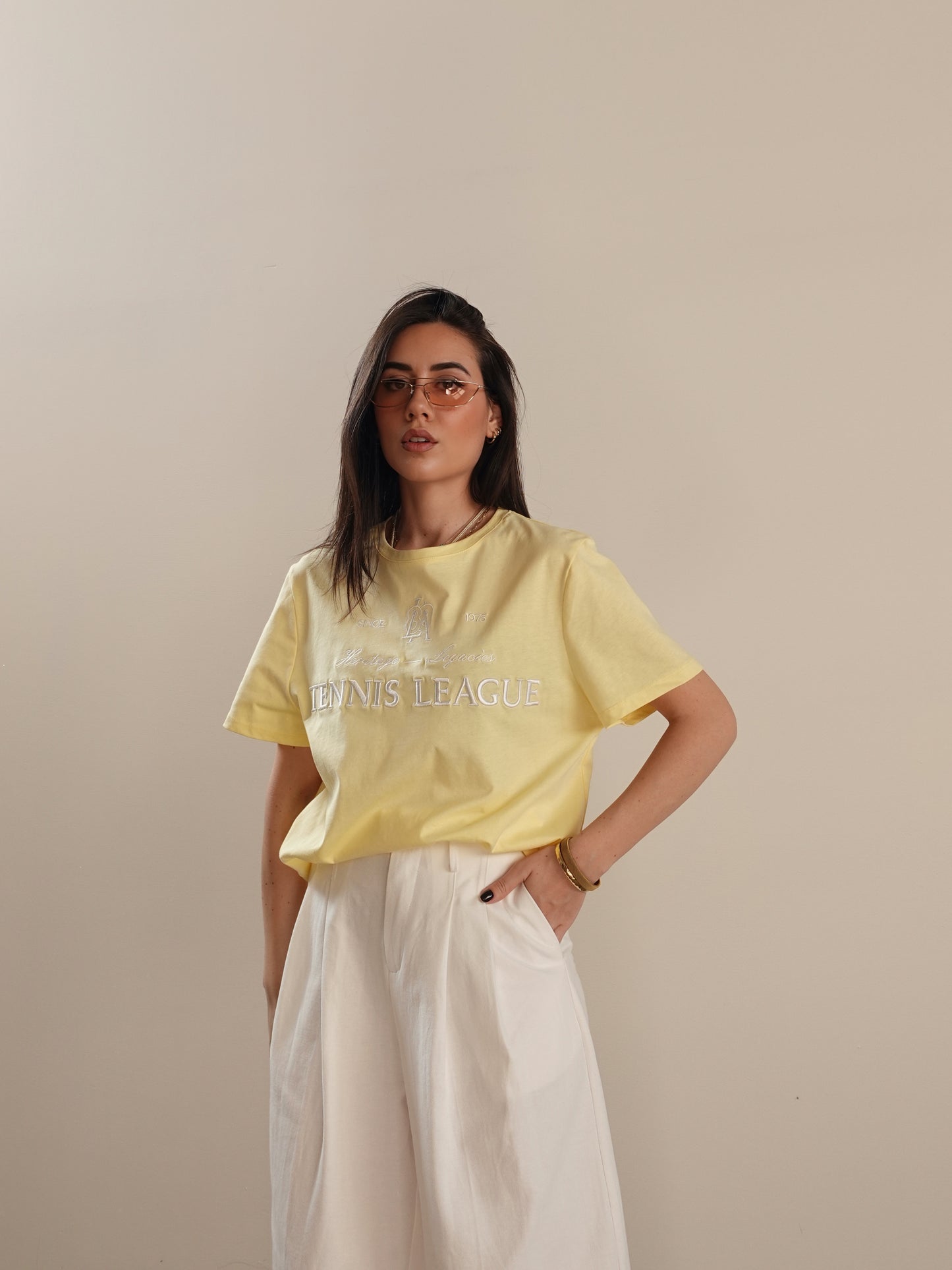 T-SHIRT TENNIS LEAGUE - GIALLO 4844