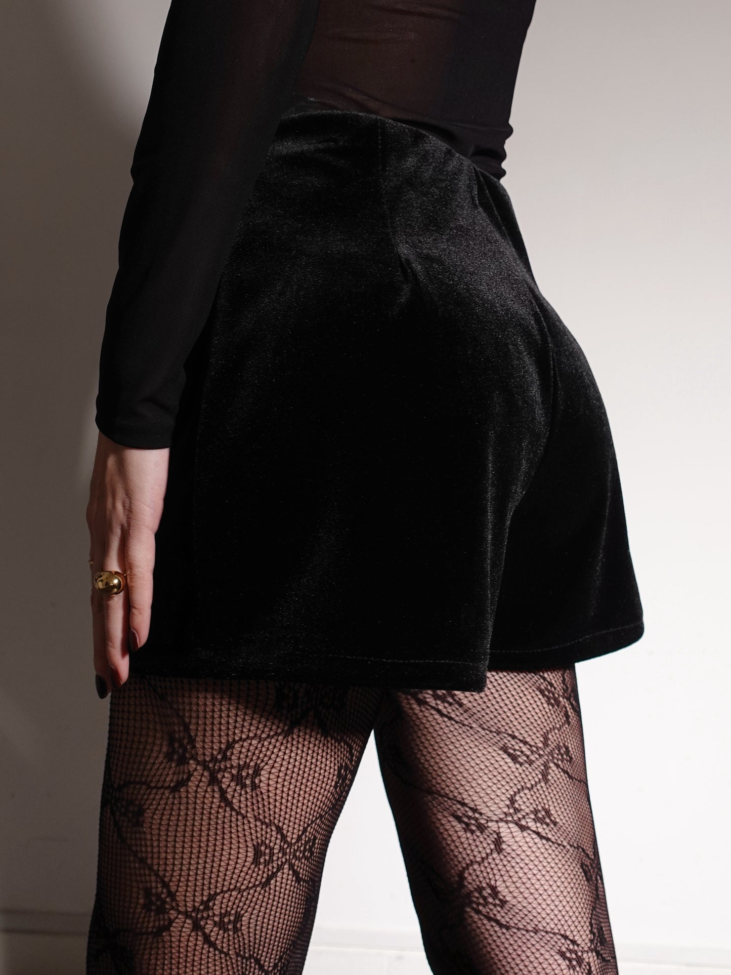 COORDINATO VELVET - NERO 45058/45059