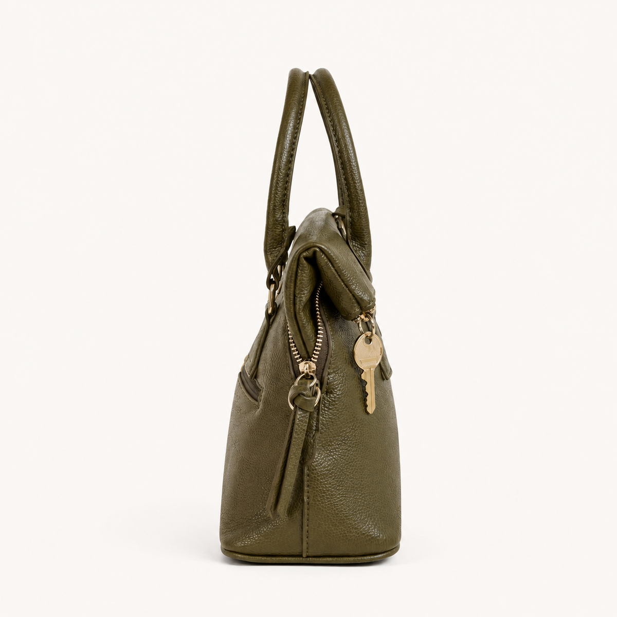 BAULETTO STRUTTURATO CON DOPPIO MANICO - VERDE