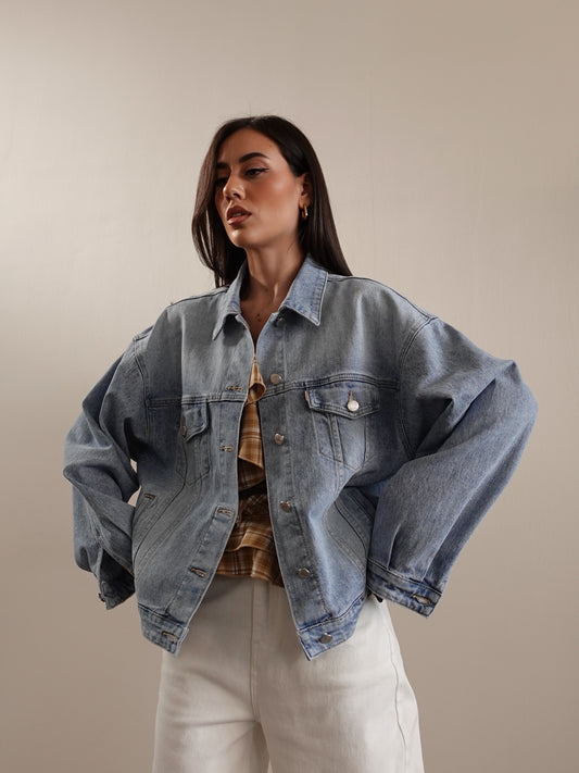 GIACCA IN DENIM - LAVAGGIO CHIARO T907