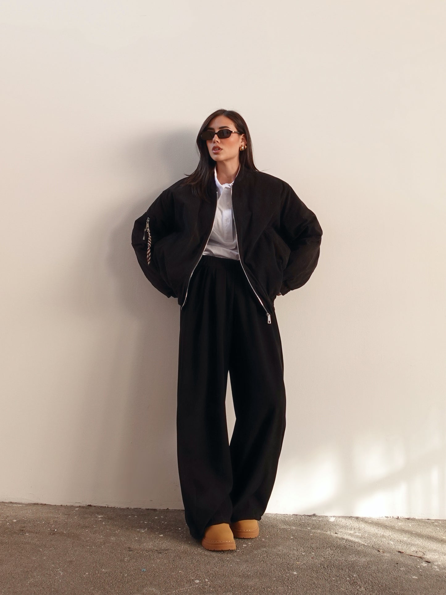 BOMBER LUMINA A COSTE - NERO LD3899