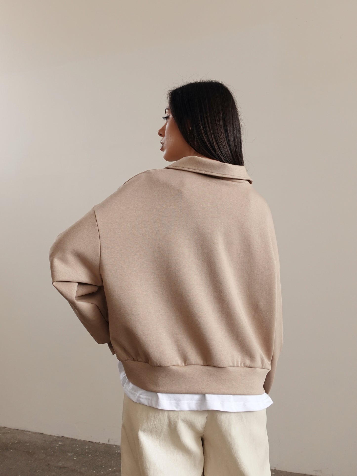 POLO CON T-SHIRT INTERNA - CAMEL 16198