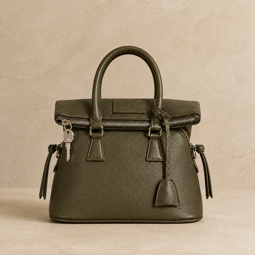 BAULETTO STRUTTURATO CON DOPPIO MANICO - VERDE