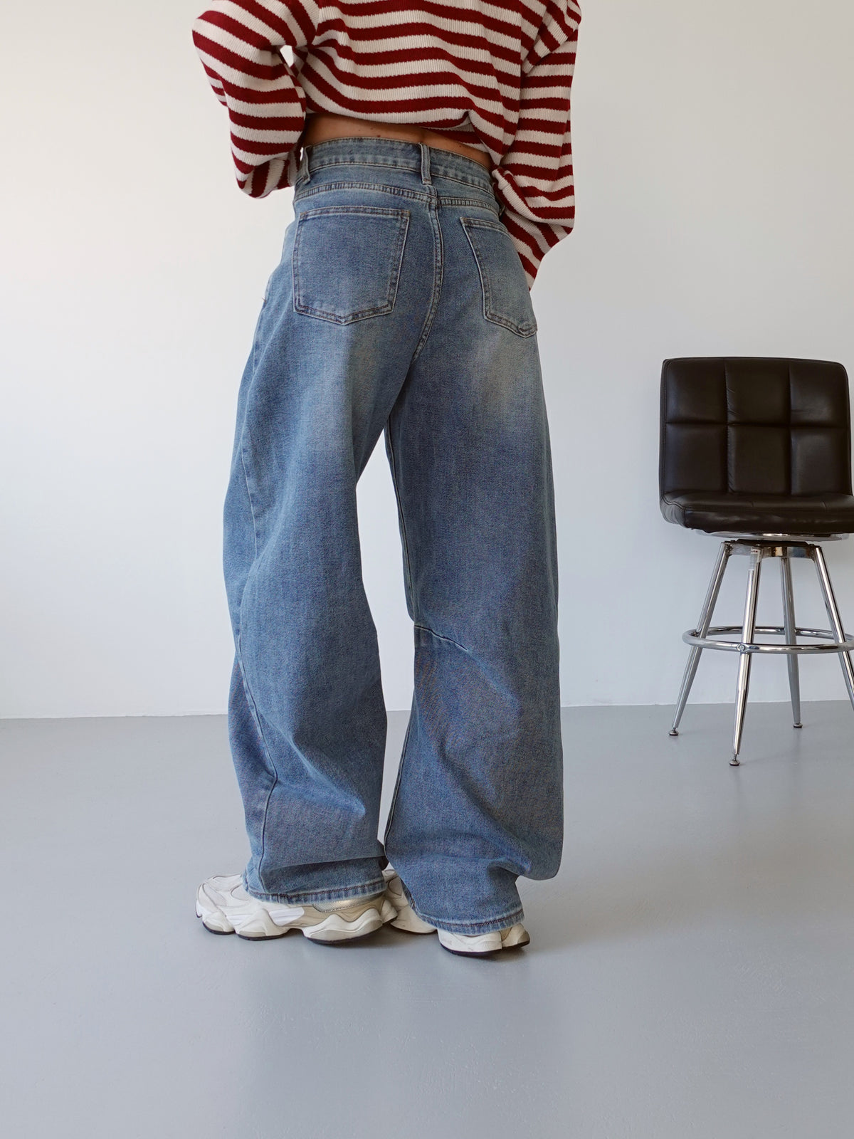 JEANS SKATER BALLOON FIT - LAVAGGIO MEDIO 32409