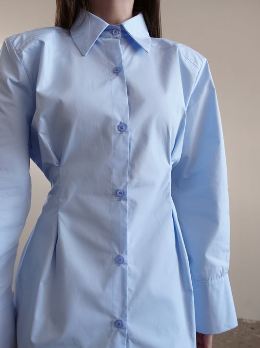 CAMICIA CON SPALLINE FLORENCE - AZZURRO 3231