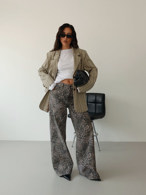 JEANS BAGGY ANIMALIER - LEOPARDATO 32750