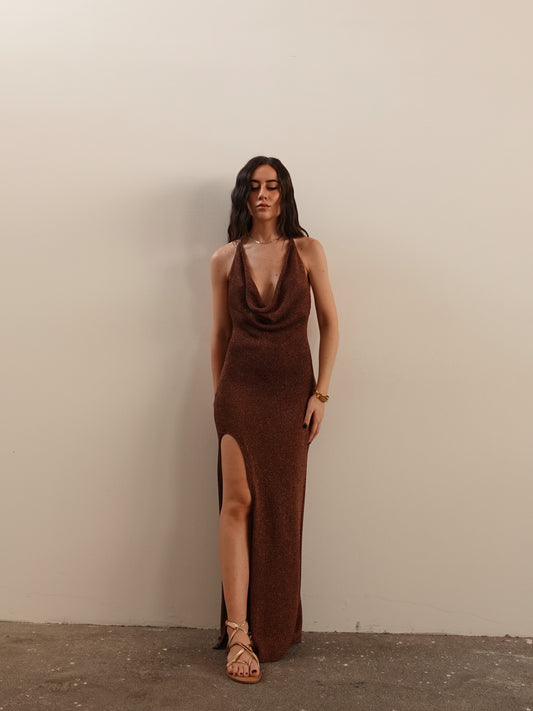 COPRICOSTUME IN TESSUTO LUREX - TERRA 8052