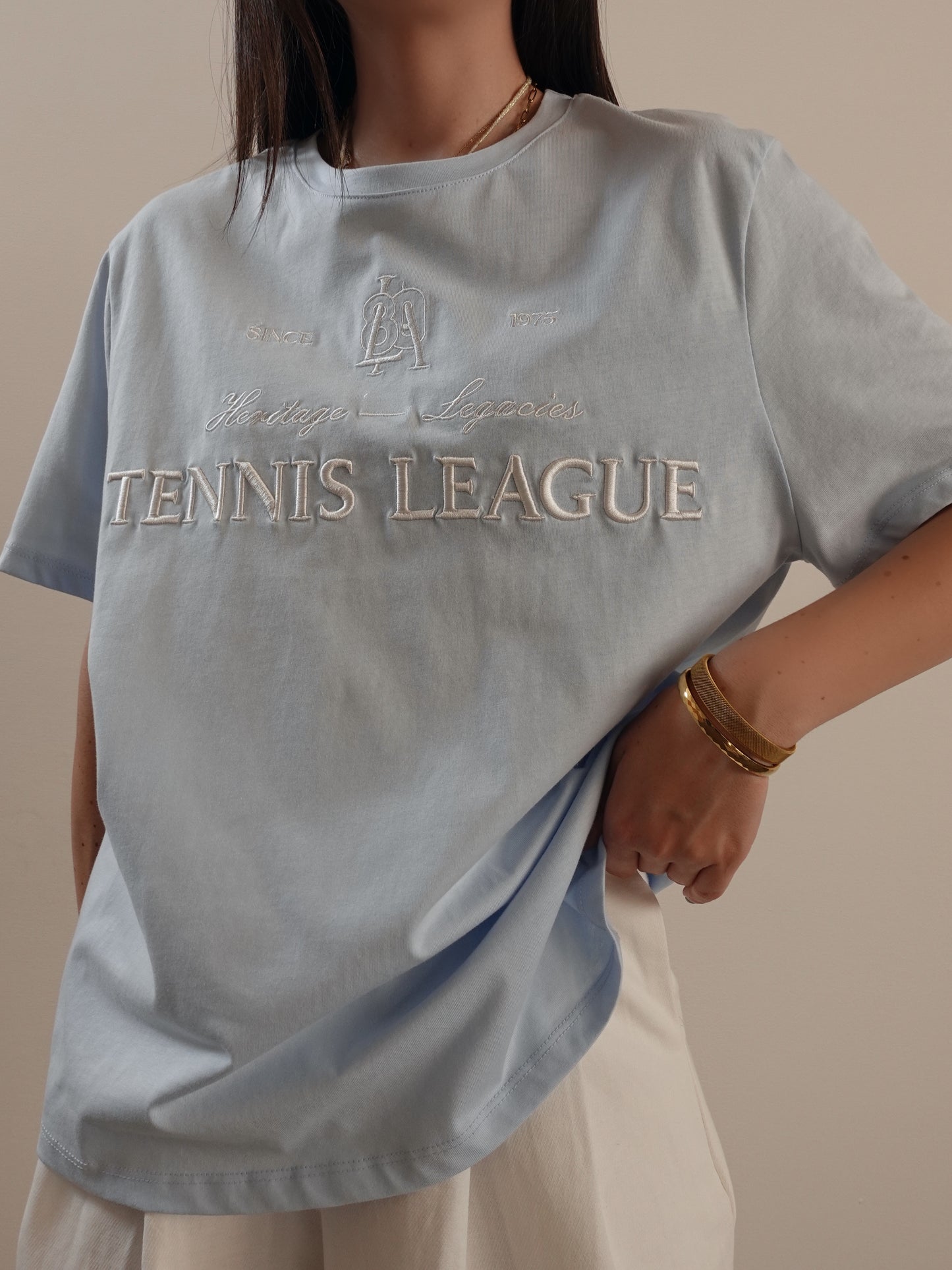 T-SHIRT TENNIS LEAGUE - AZZURRO 4844