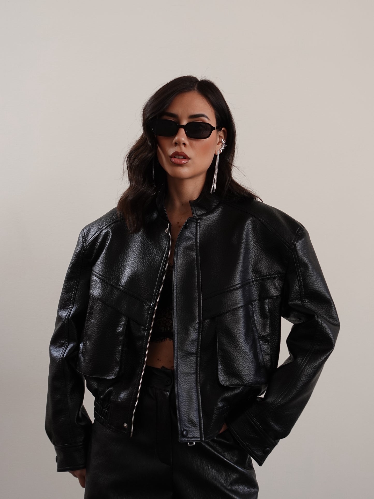 BIKER IN ECOPELLE - NERO 2202