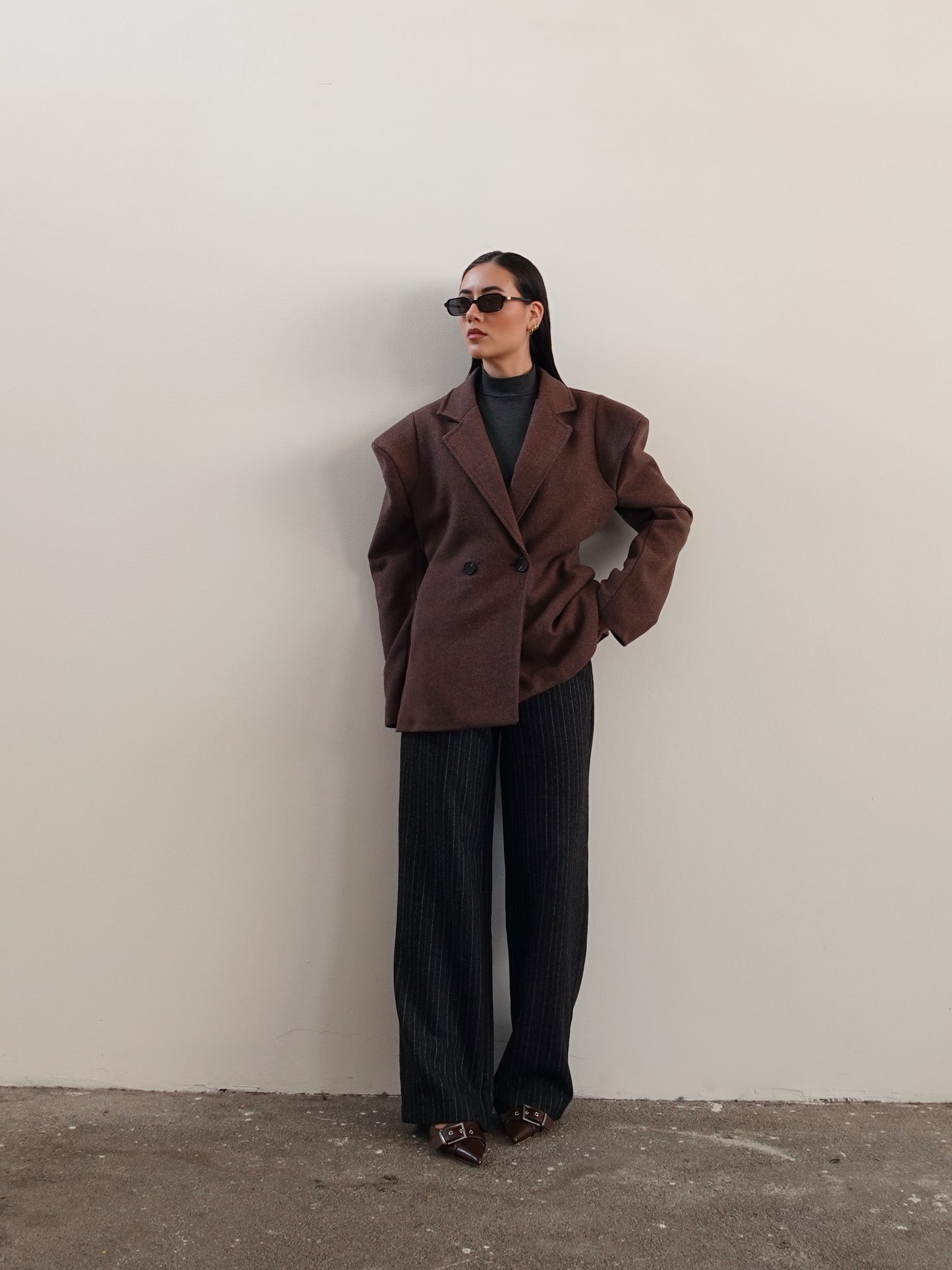 CAPPOTTO VENICE CON SPALLINE - MARRONE GLAD01