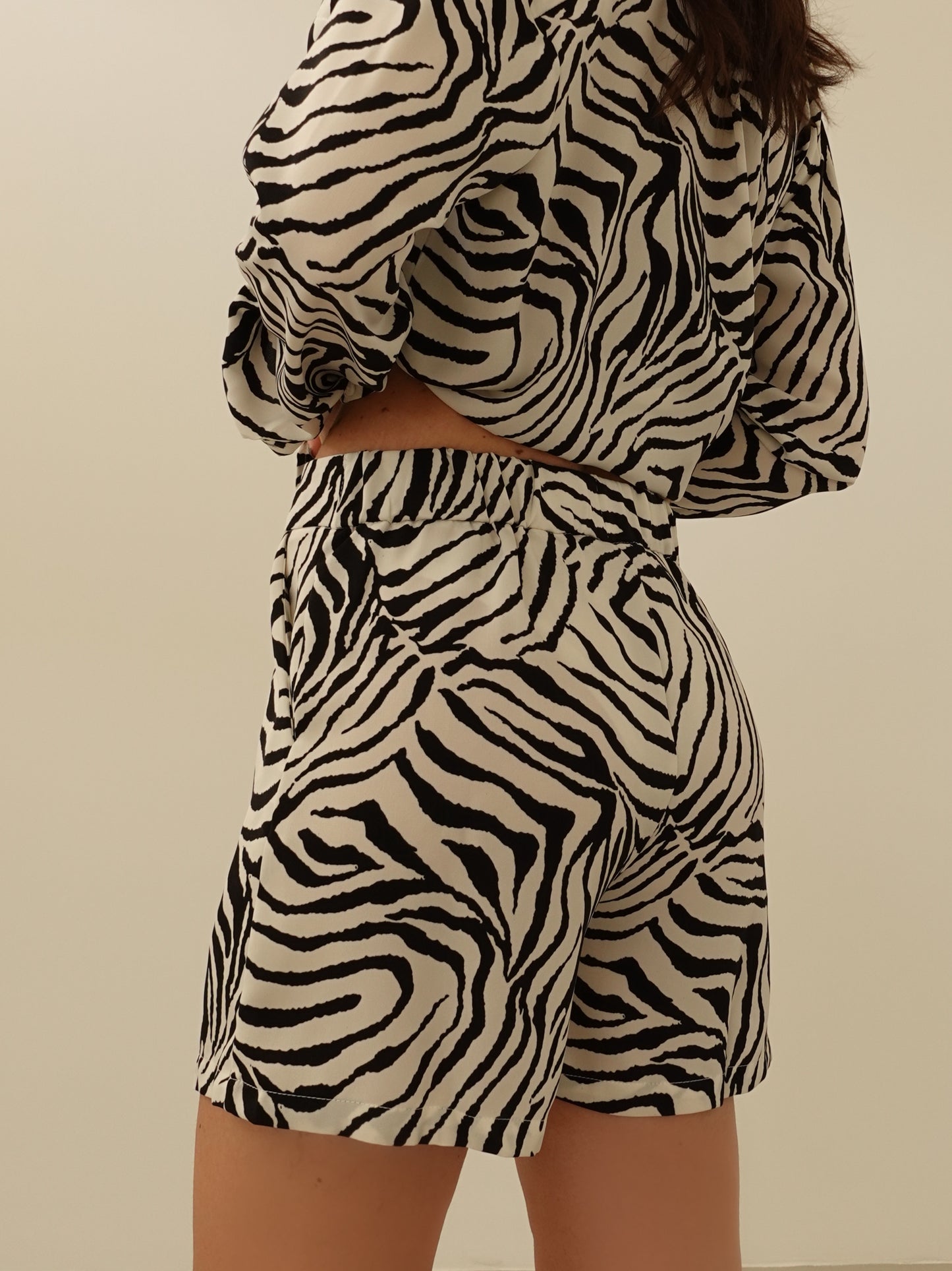 COORDINATO ZEBRATO - BIANCO/NERO 2207