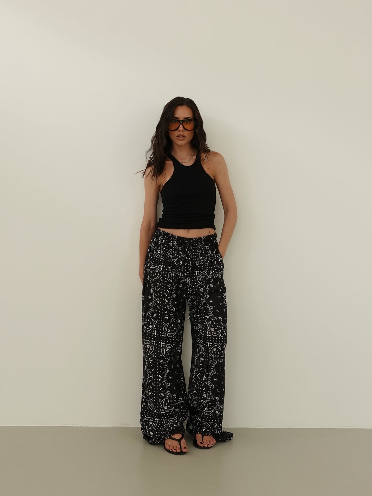 PANTALONI LEGGERI FANTASY - NERO 006414