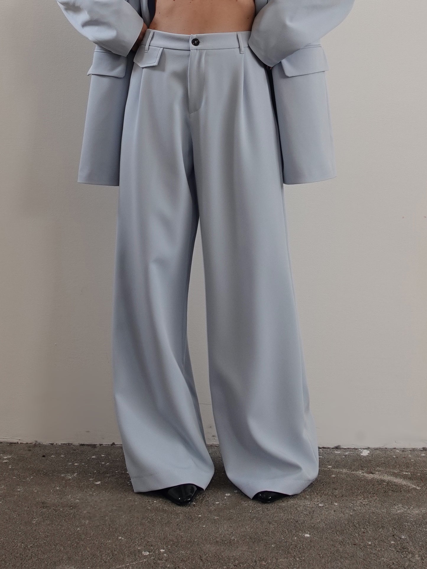 PANTALONI A PALAZZO CANDY - POLVERE 12639