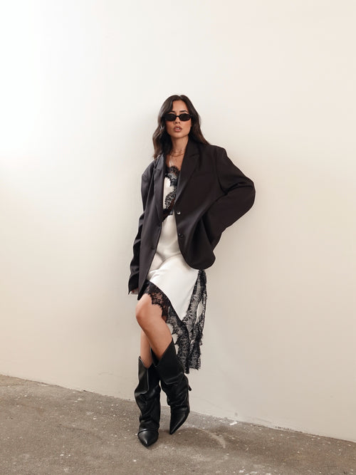 BLAZER OVERSIZE TIMES SQUARE - NERO 3151