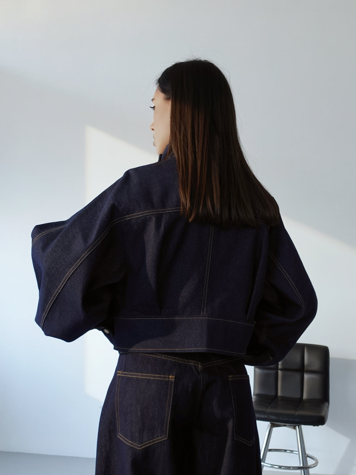 GIACCA IN DENIM MURCIELAGO - BLU SCURO 30406