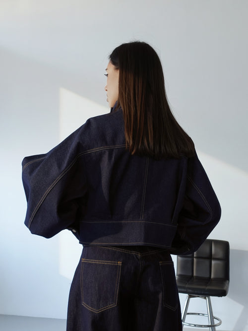 GIACCA IN DENIM MURCIELAGO - BLU SCURO 30406