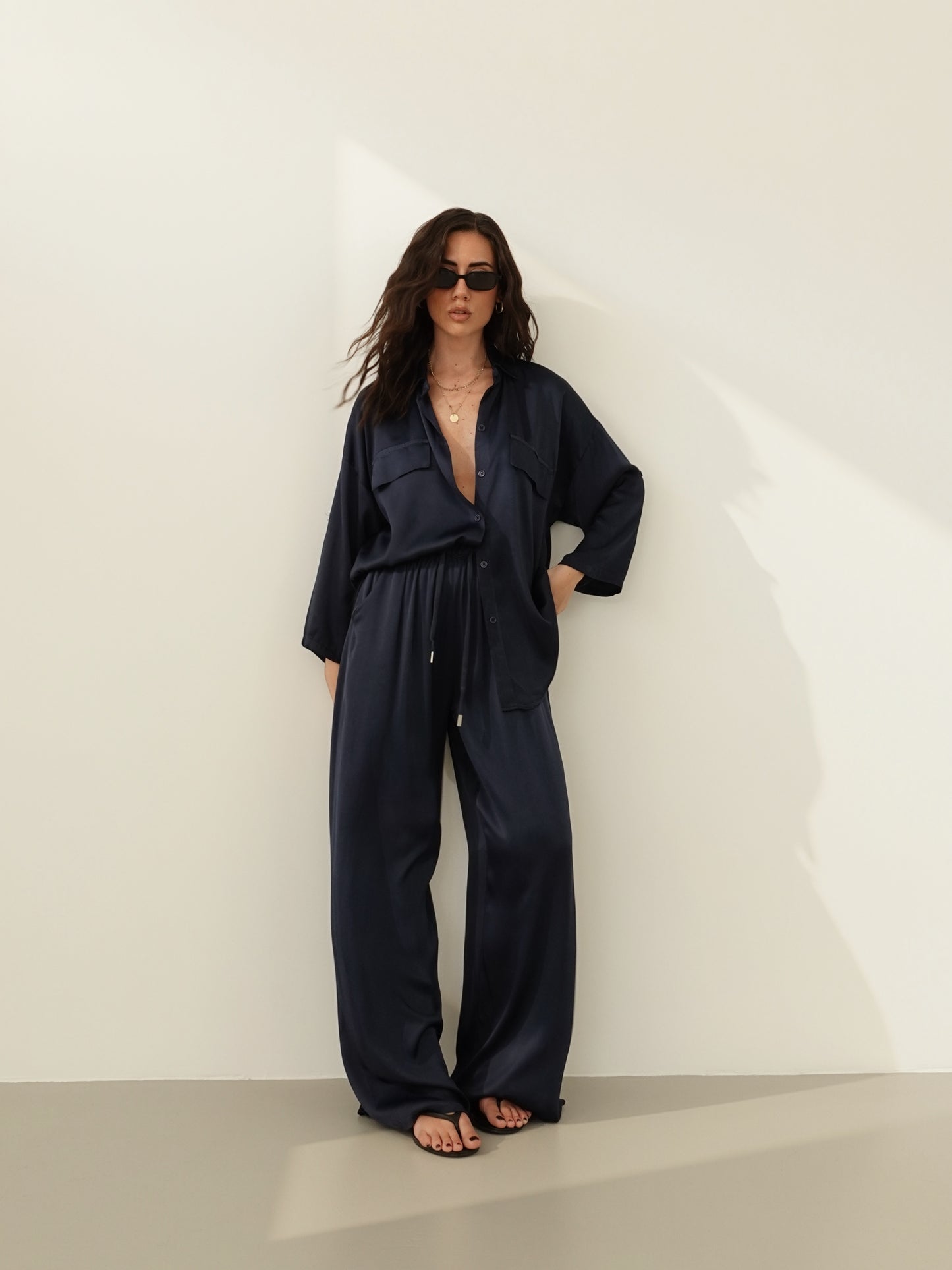 PANTALACCIO SATIN - BLU NOTTE 24205