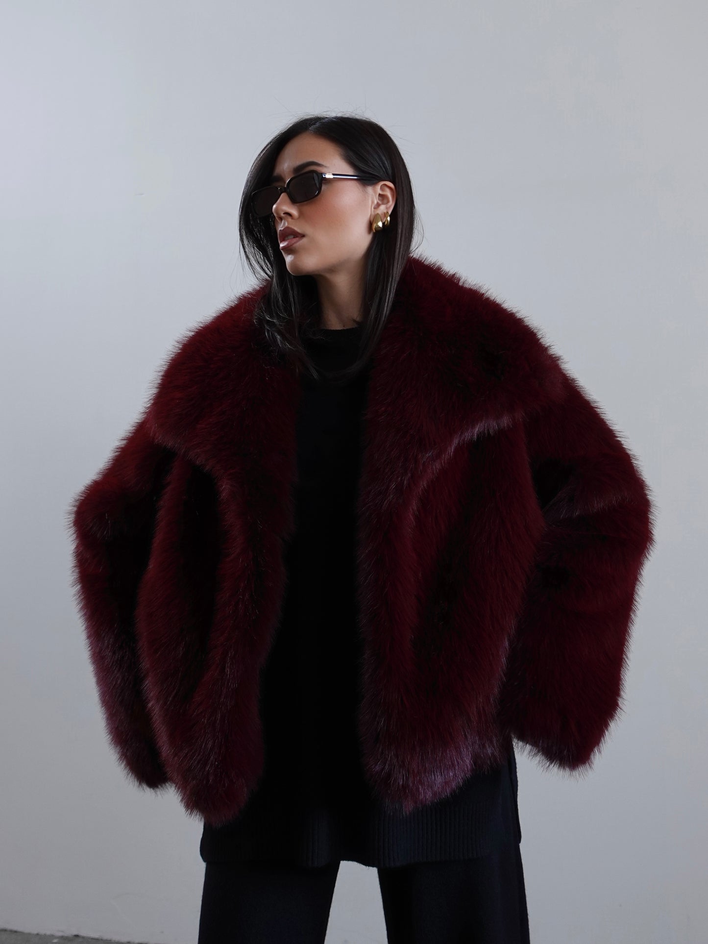 ECOFUR SAINT MORITZ - BURGUNDY 1216