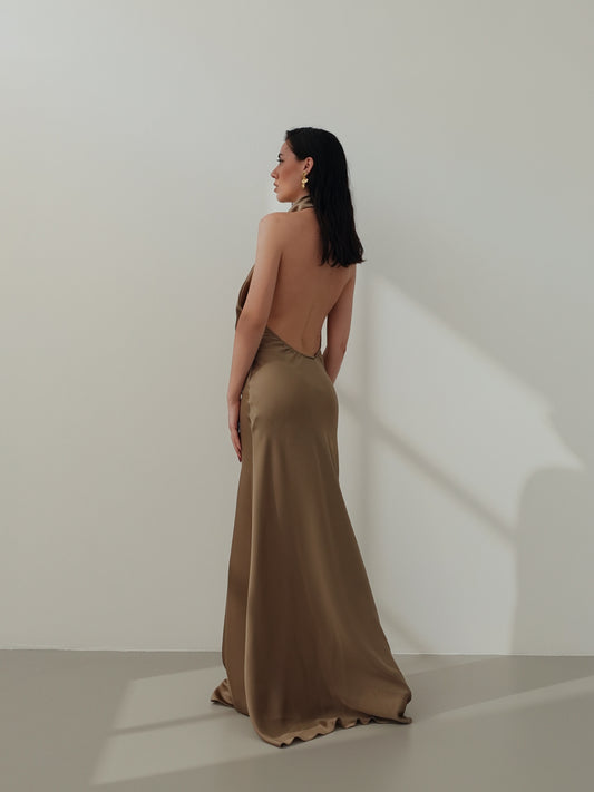 LONG DRESS PARTENOPE - BRONZO 60503