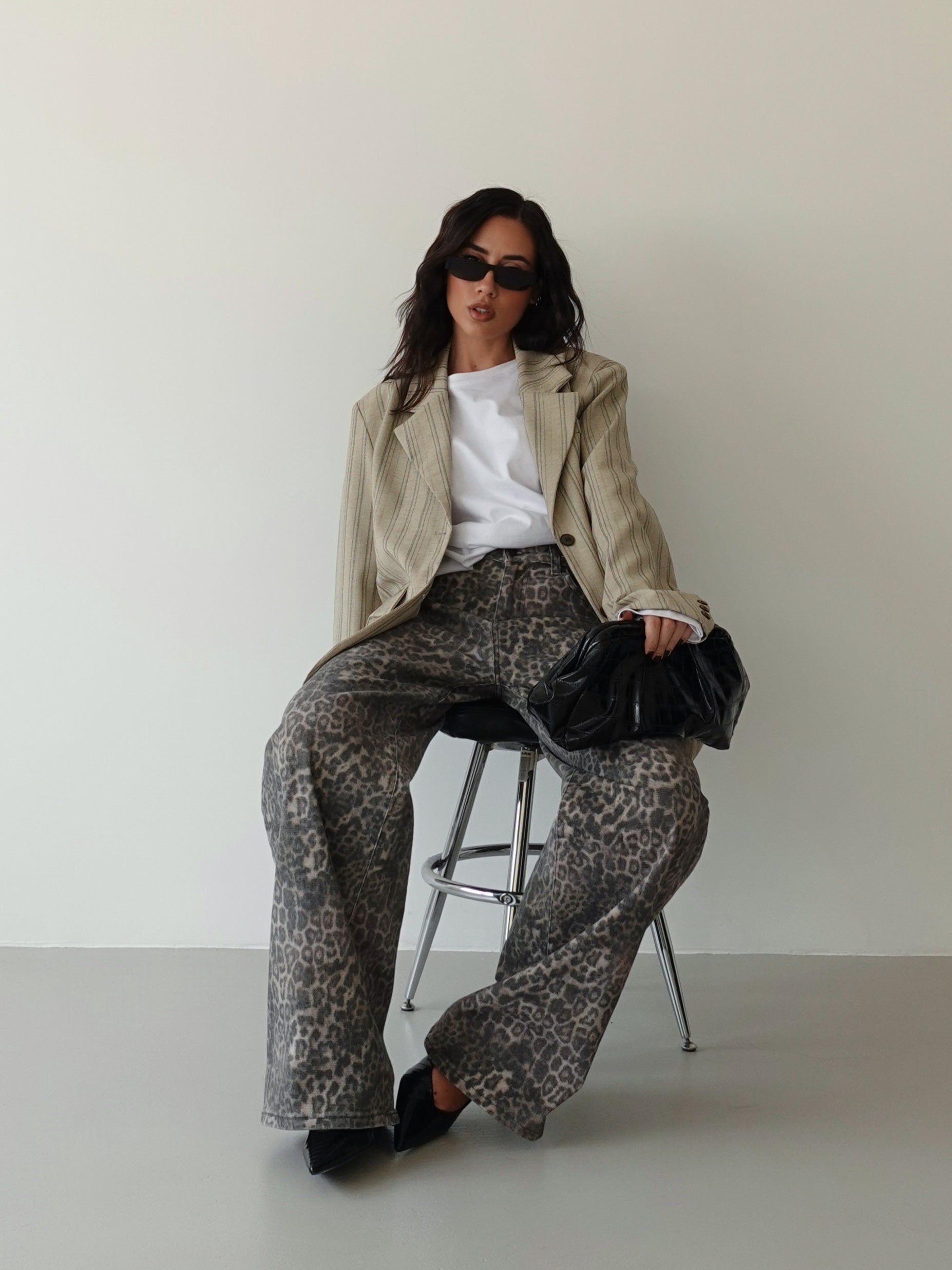 GIACCA DADDY A RIGHE - TAUPE 28129