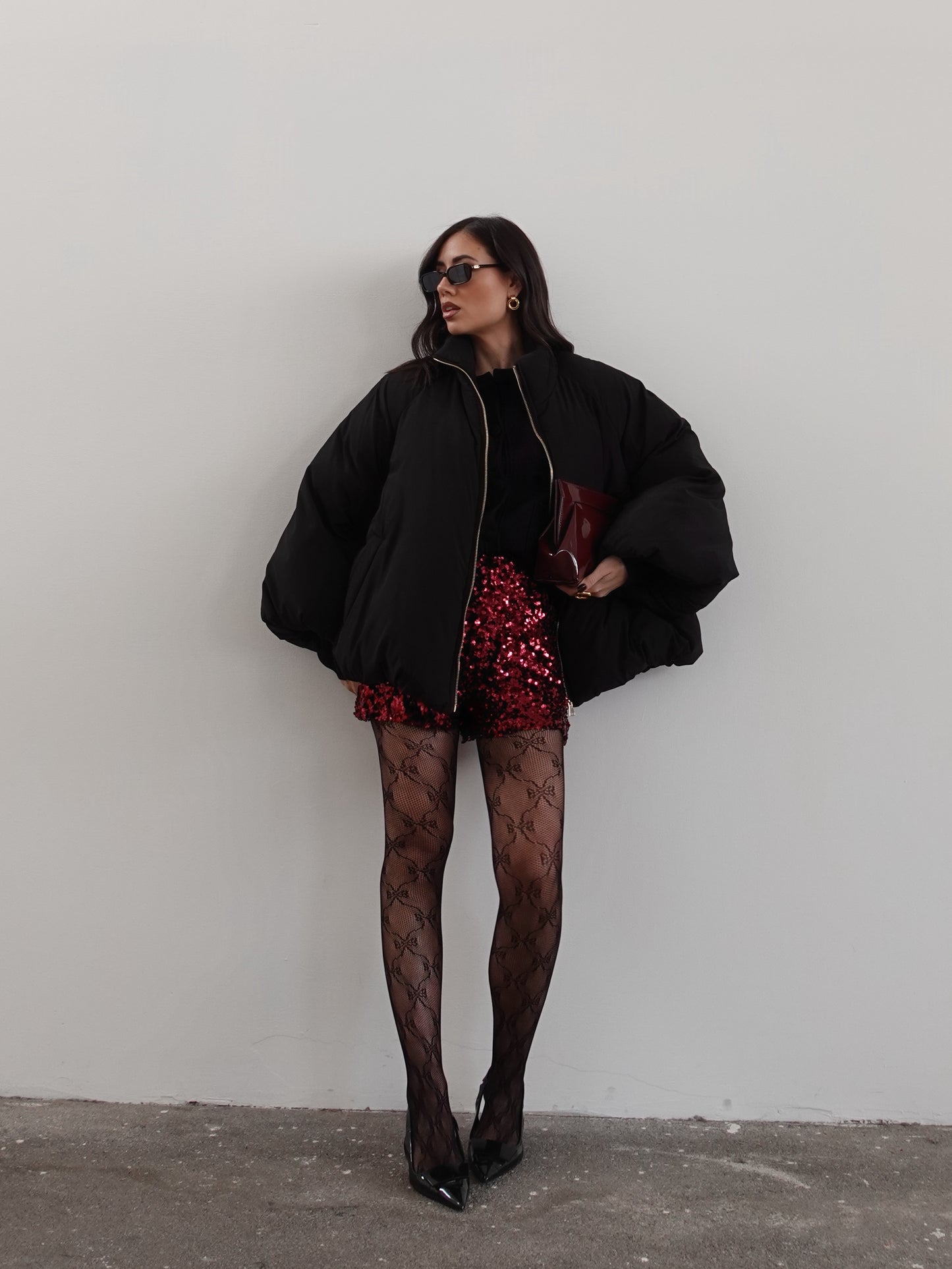 BOMBER OVERSIZE BALLOON - NERO 0050