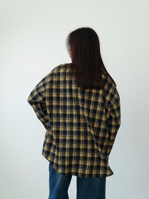 CAMICIA A QUADRI BERLINO - BLU/GIALLO 25726
