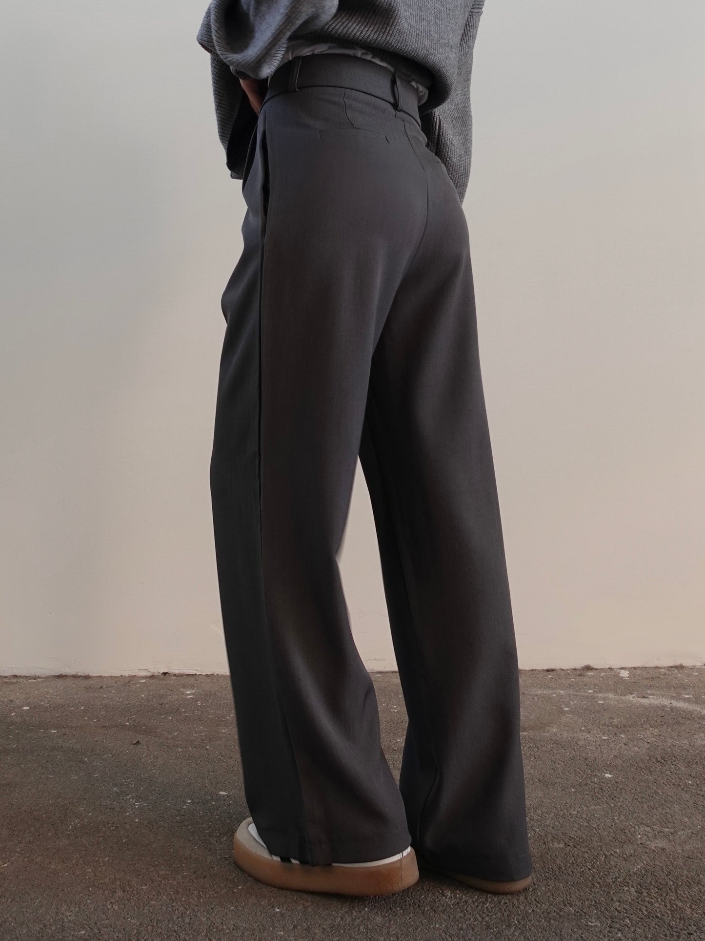 PANTALONI CLASSIC A PALAZZO - GRIGIO 61774