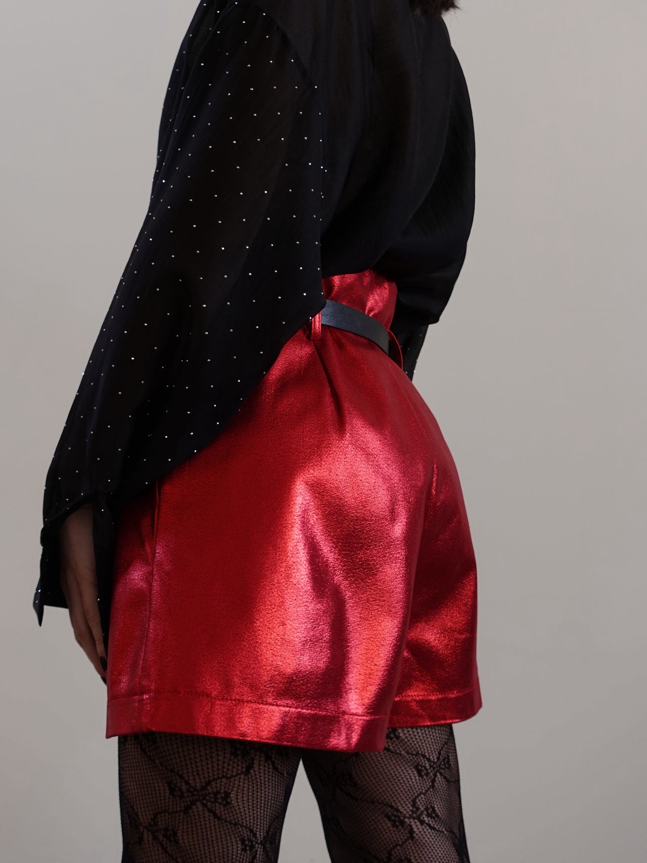 SHORTS METAL - ROSSO 9629