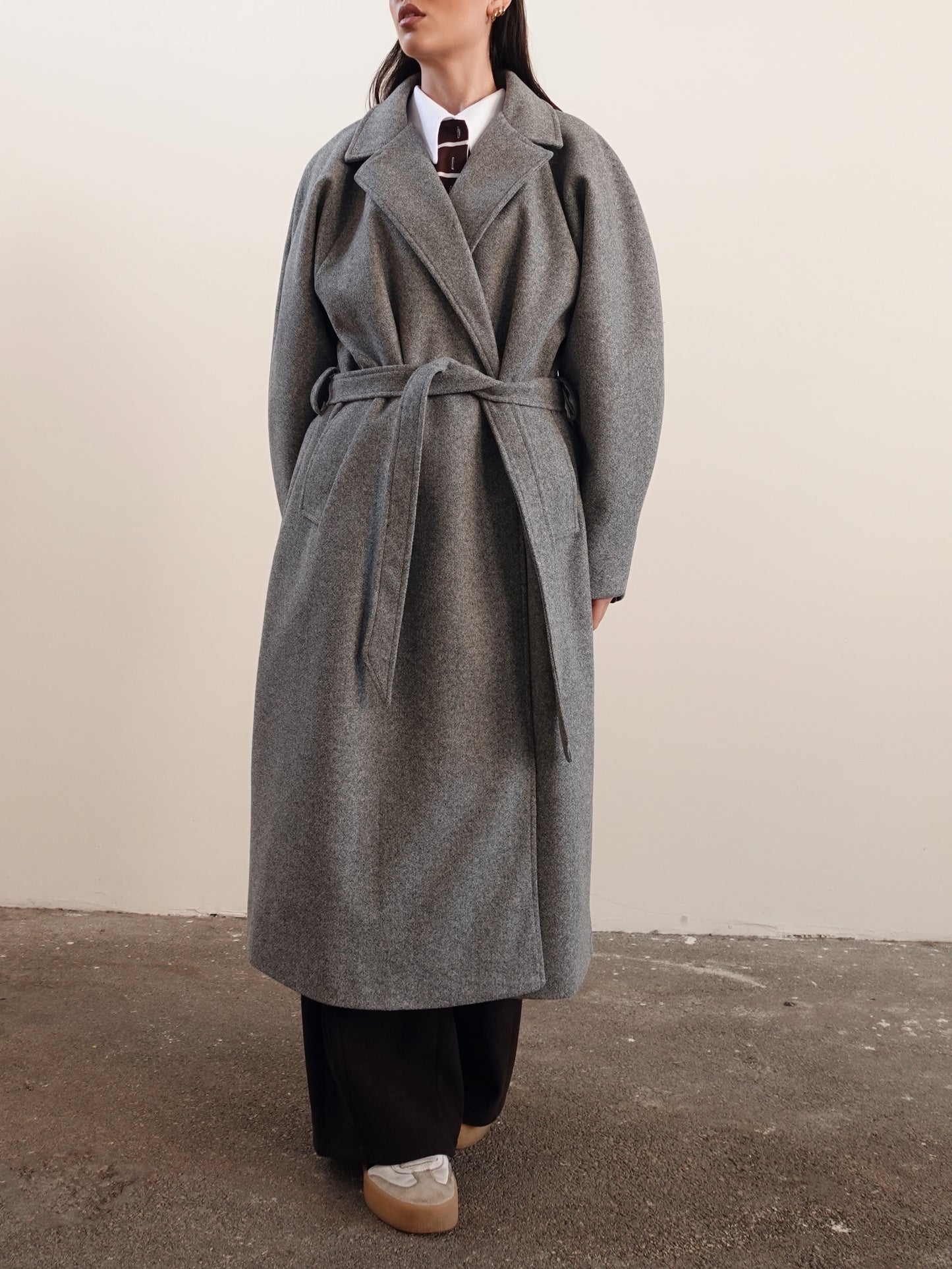 CAPPOTTO LUNGO OVERSIZE BALLOON FIT - GRIGIO CAP2