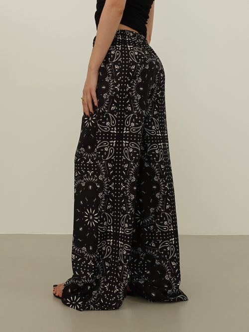 PANTALONI LEGGERI FANTASY - NERO 006414