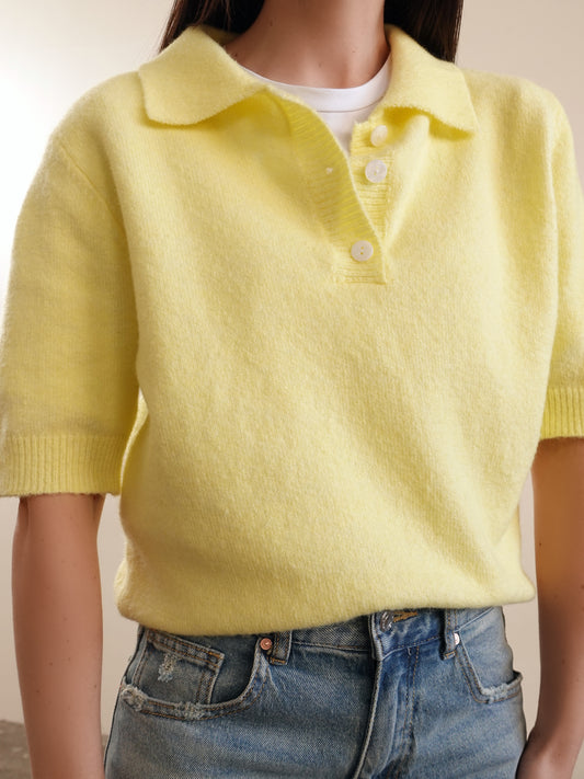 POLO SOFT MEZZA MANICA - GIALLO 301