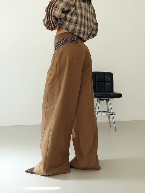 PANTALONI DAKAR CON VITA INCROCIATA - TERRA 15799