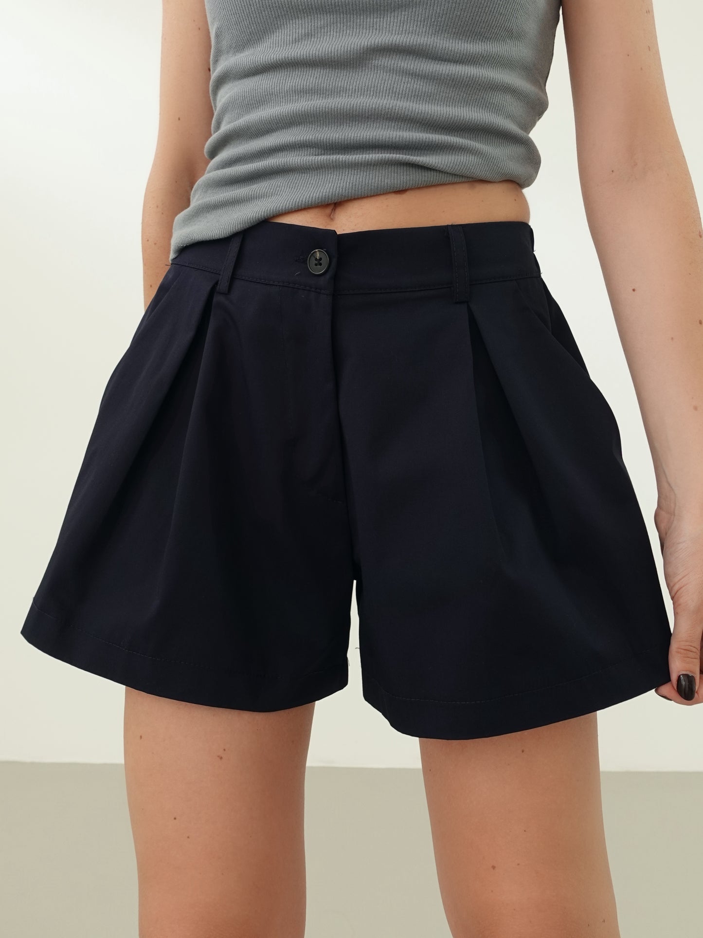 SHORTS 100% COTONE - BLU 12685