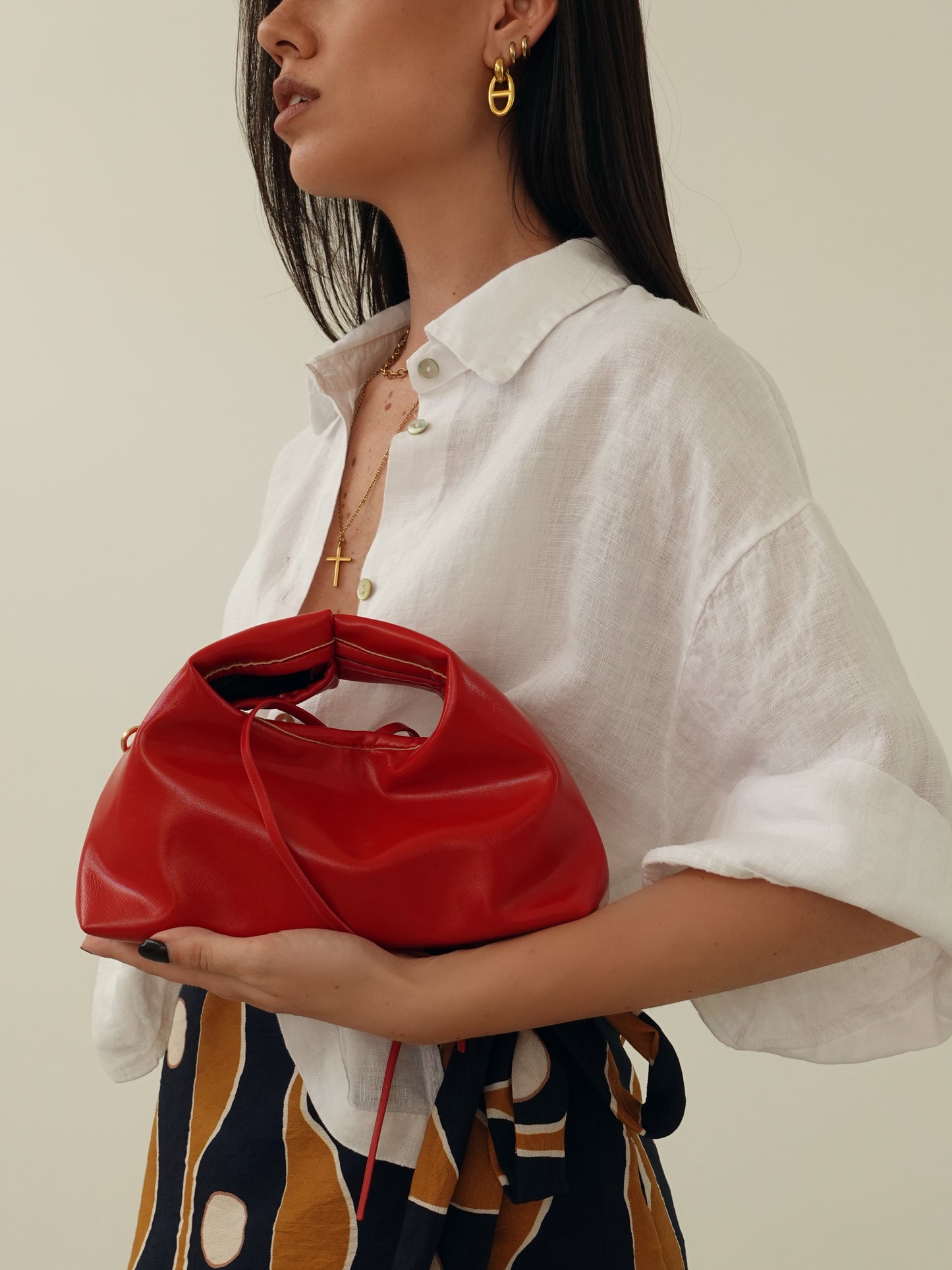 MINI BAG PAINTED - ROSSO