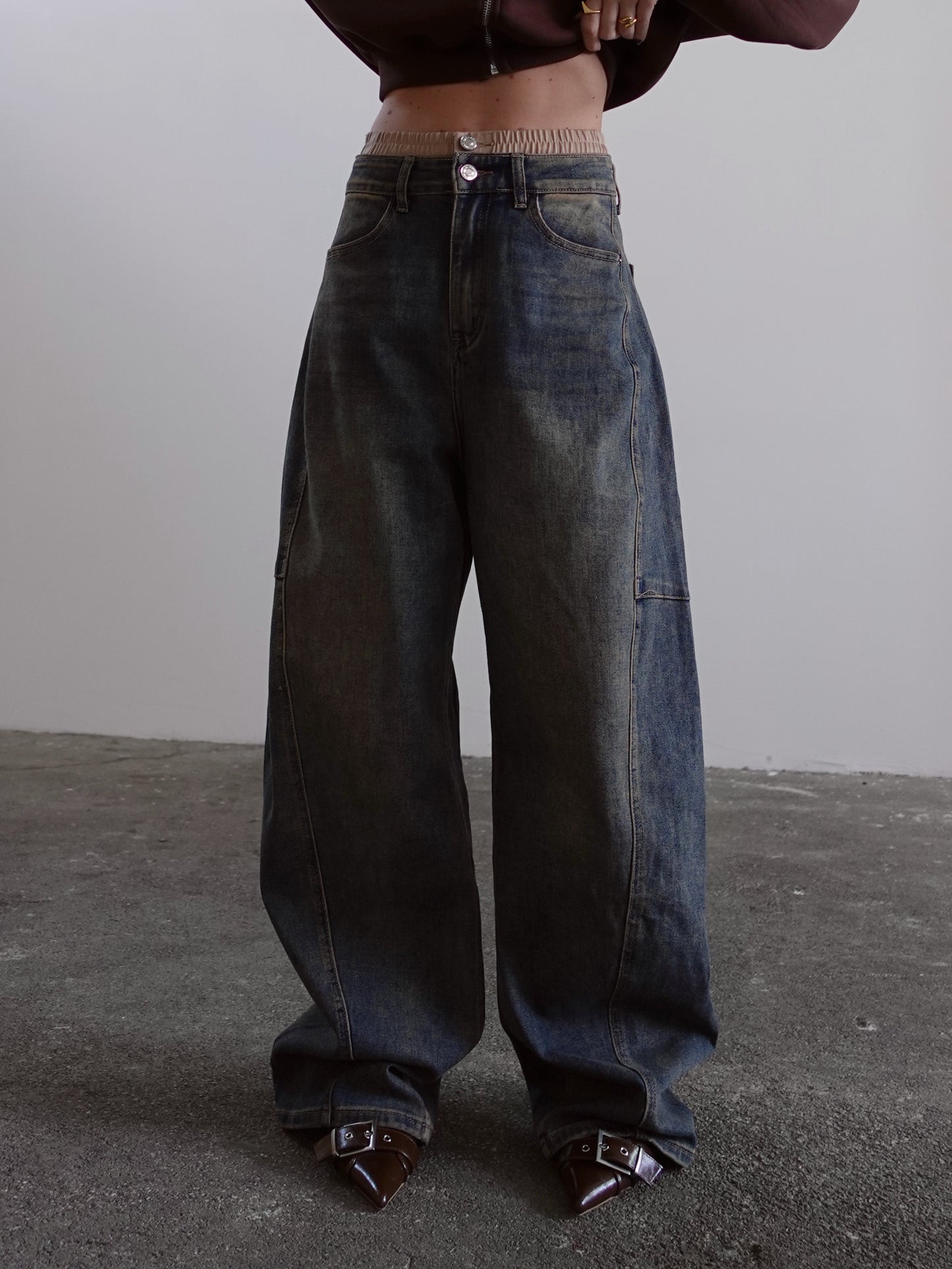 JEANS UNDERWEAR BALLOON FIT - SABBIA 32271