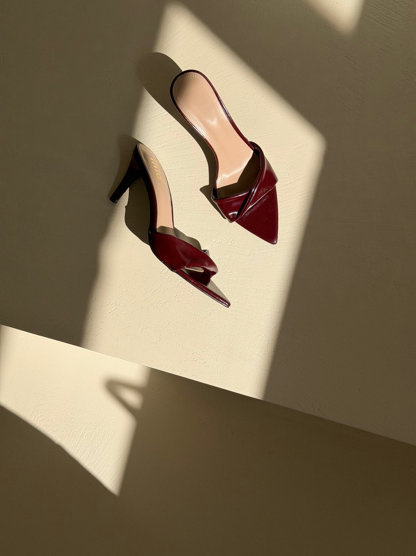 SANDALO MULES ROXANNE - BURGUNDY 2026