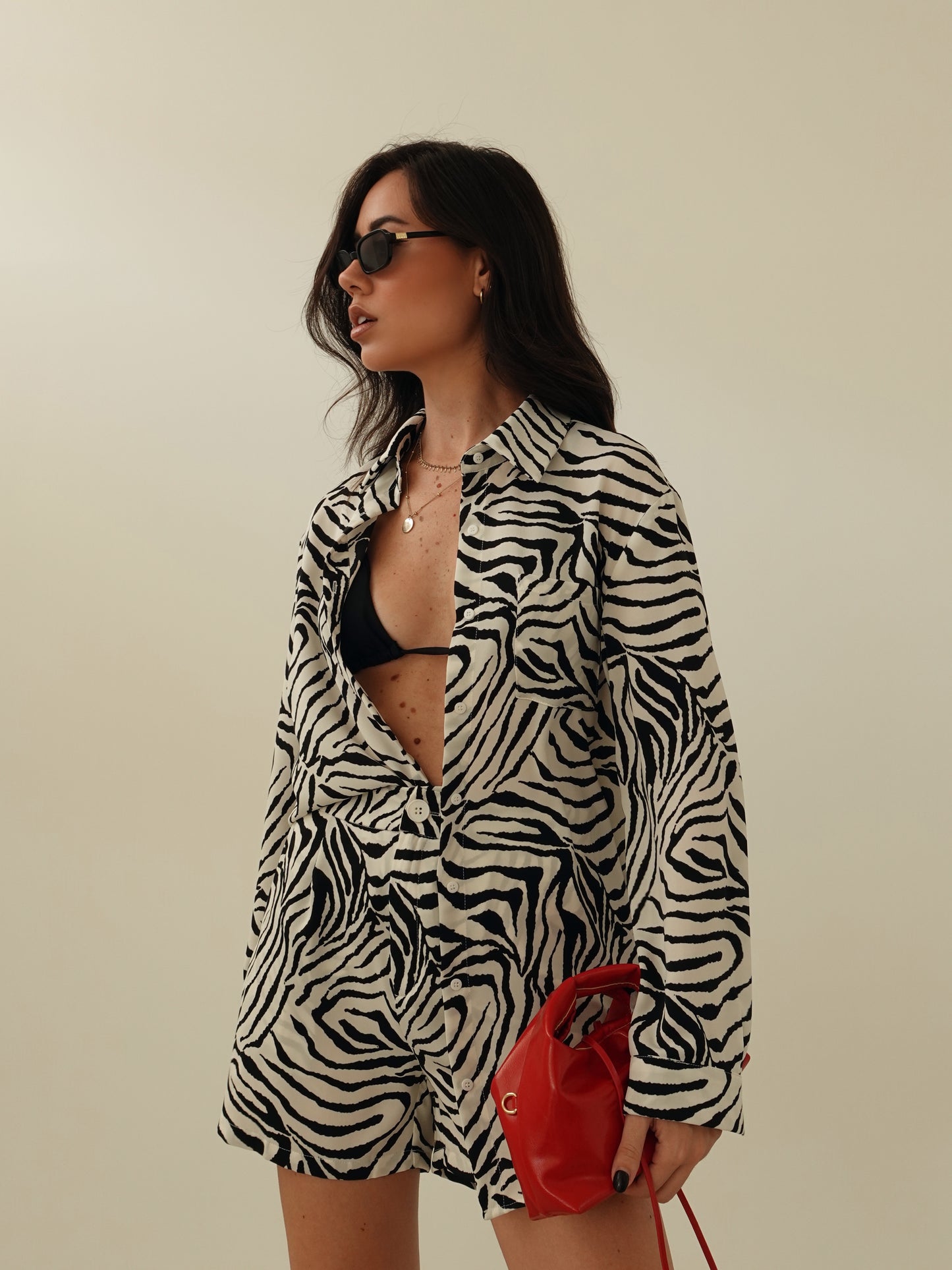 COORDINATO ZEBRATO - BIANCO/NERO 2207