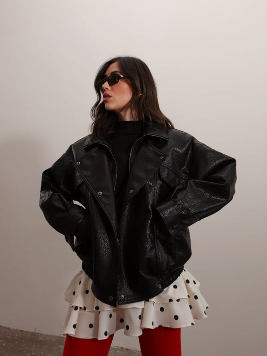 CHIODO JAPAN IN ECOPELLE - NERO 16182