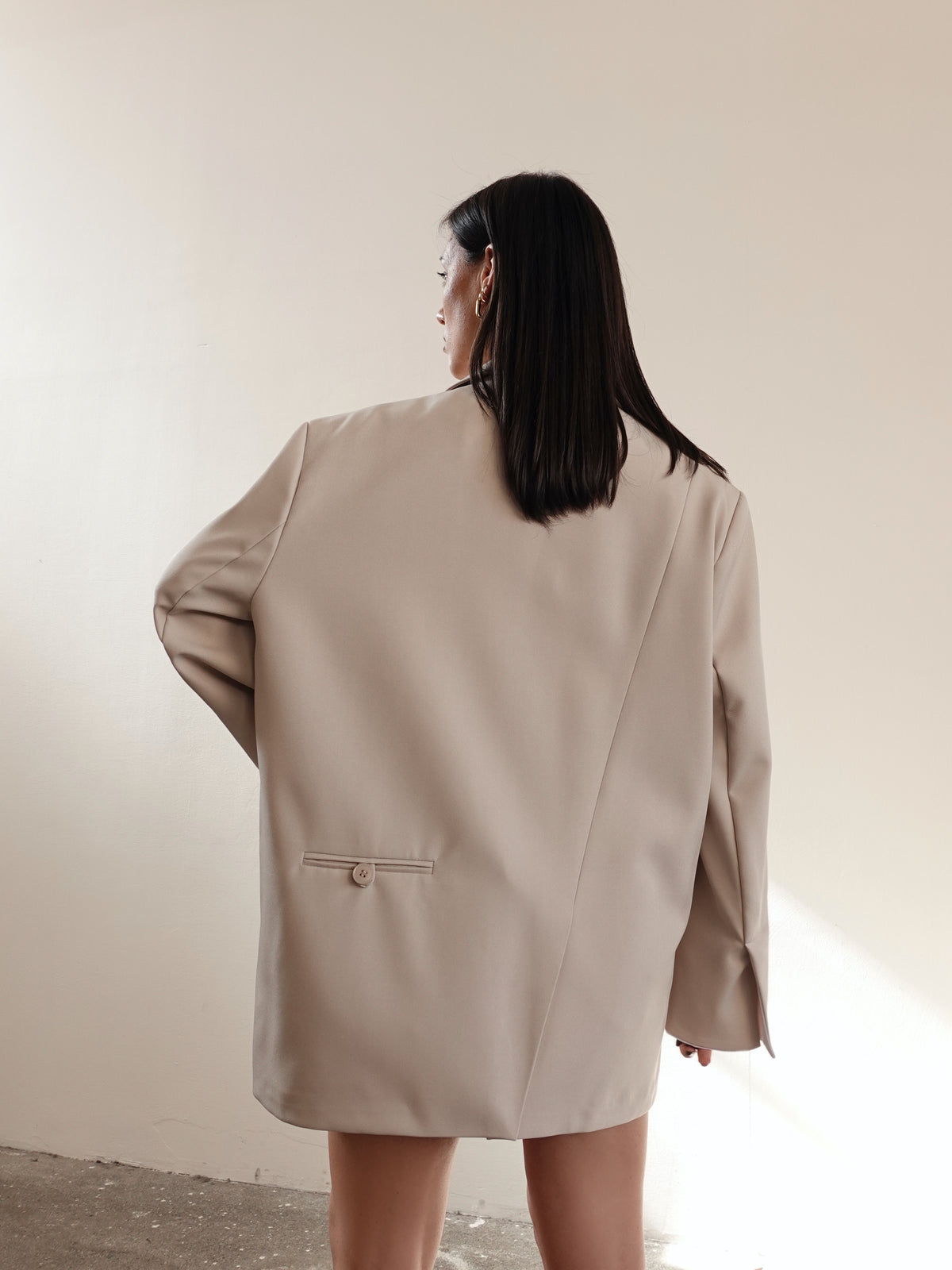 BLAZER OVERSIZE TIMES SQUARE - BEIGE 3153