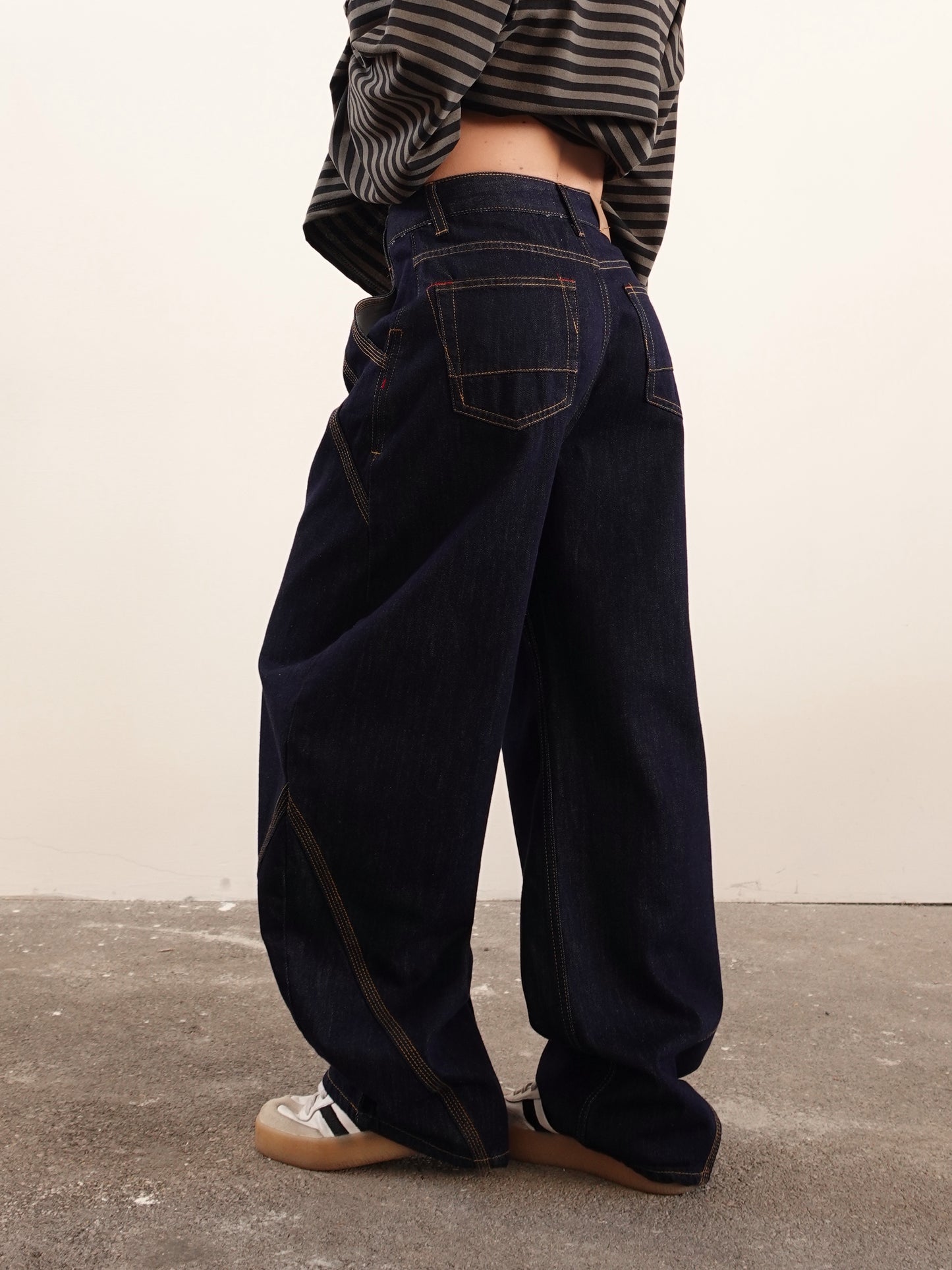 JEANS BAGGY BALLOON LAVAGGIO SCURO 22055