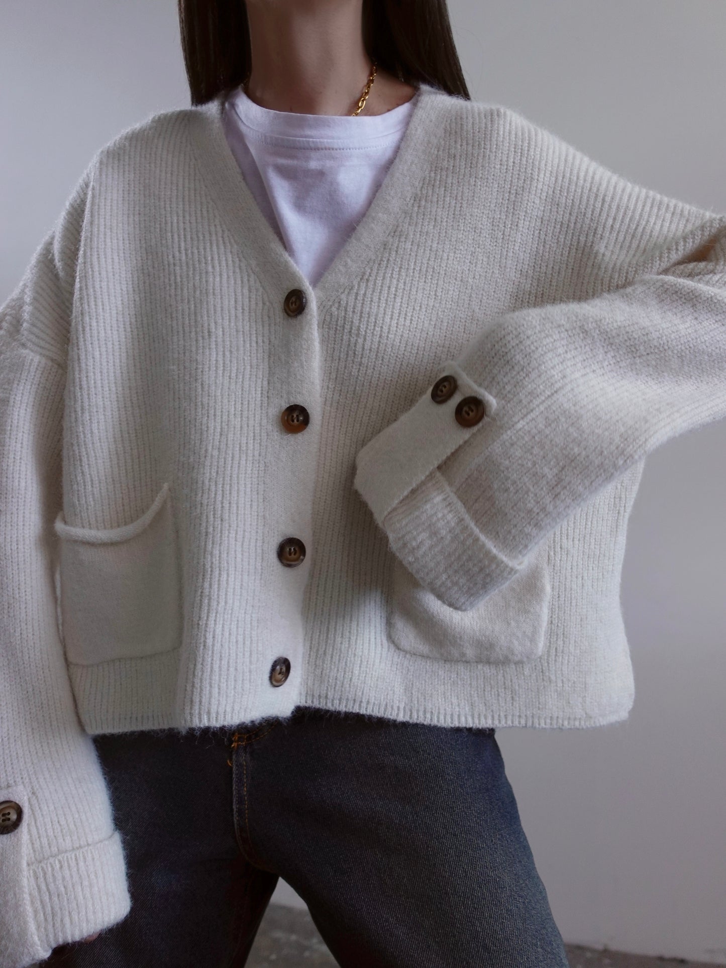 CARDIGAN IN LANA COURMAYEUR (+ COLORI) 7100