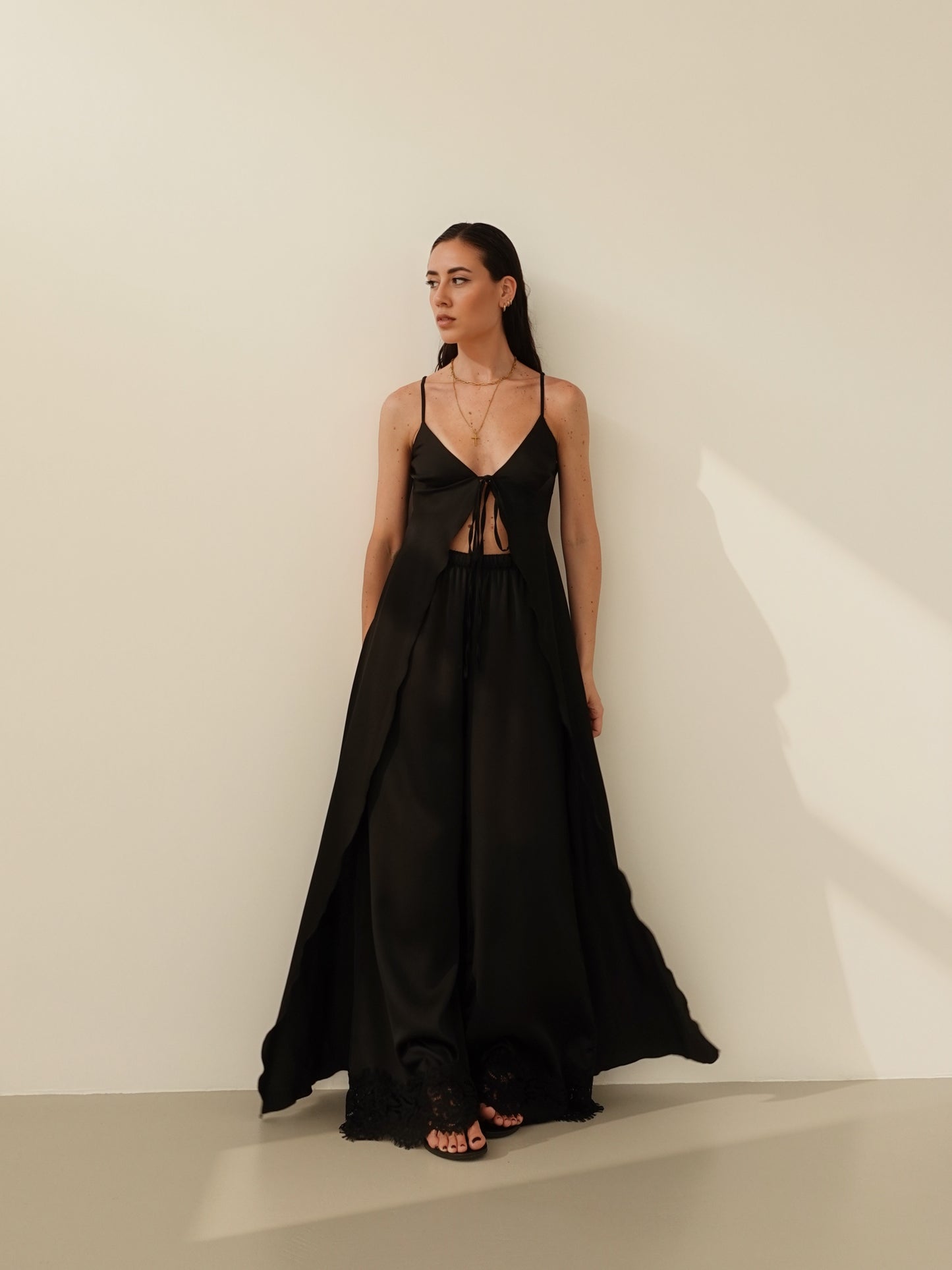 COORDINATO SATIN MONTECARLO - NERO 60621